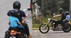 Police in Ohio searching for motorcyclist who fled with child passenger
