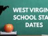Start dates released for schools in West Virginia