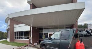 Vehicle crashes into front of South Carolina middle school