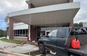 Vehicle crashes into front of South Carolina middle school
