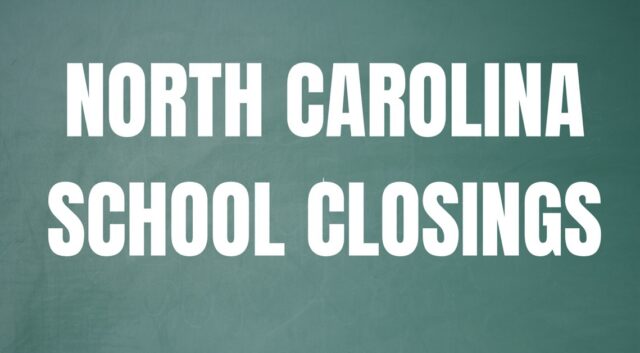 North Carolina school closings and delays for Wednesday
