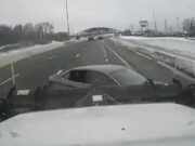 Vehicle crashes into Ohio snowplow on I-77