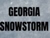 The possibility of more snowfall in Georgia