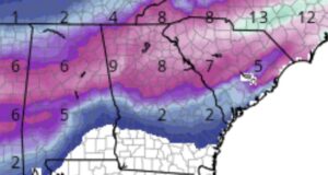 Measurable snowfall possible across Georgia this weekend