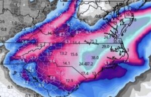 Multiple inches of snow possible in parts of Tennessee this weekend