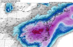 Potential grows for measurable snowfall in Tennessee this weekend