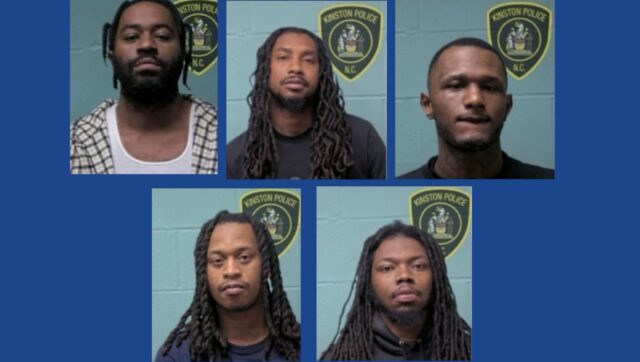 Five people arrested following drug bust in North Carolina