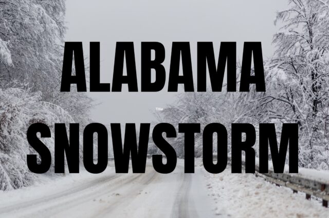 The possibility of measurable snowfall in Alabama in February