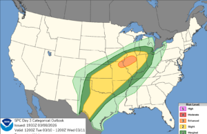 Severe thunderstorms, tornadoes possible across Arkansas this week