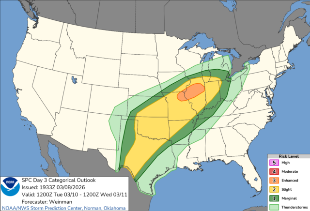 Severe thunderstorms, tornadoes possible across Arkansas this week