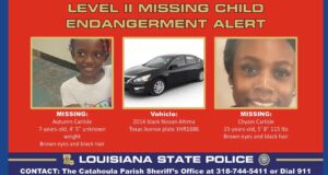 Police searching for two missing children in Louisiana