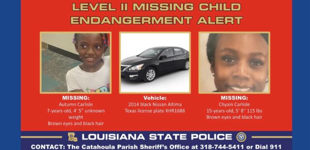 Police searching for two missing children in Louisiana