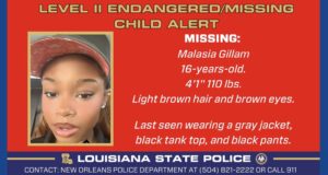 Police searching for missing 16-year-old in Louisiana