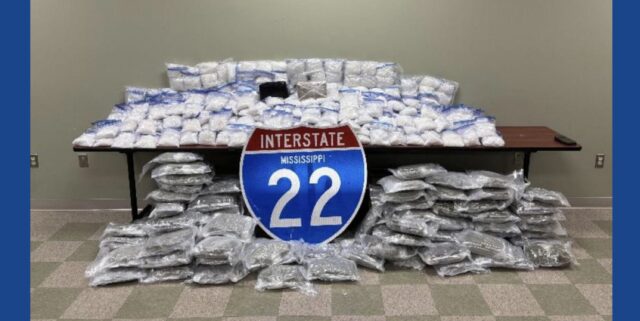 Georgia resident arrested following large drug bust on I-22 in Mississippi