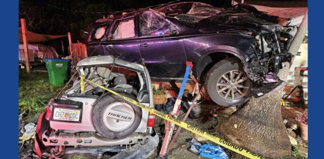 One person injured following high-speed vehicle crash in Florida
