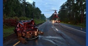 One person sent to hospital following vehicle crash on I-95 in South Carolina