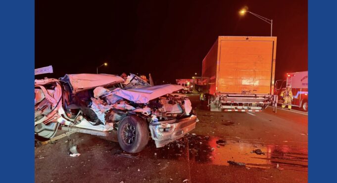 One person airlifted to hospital following vehicle crash on I-95 in Florida
