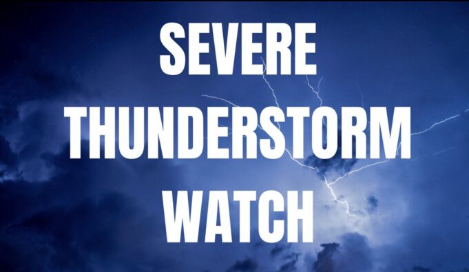 Severe Thunderstorm Watch issued for multiple counties in Texas