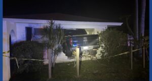 One person injured after truck crashes into house in Florida