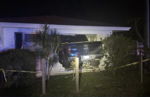 One person injured after truck crashes into house in Florida