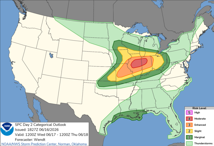 Illinois braces for potential severe weather outbreak Wednesday with tornadoes, large hail